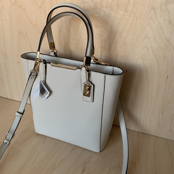 COACH Madison Mini North/South Tote in Saffiano Leather